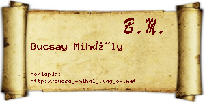 Bucsay Mihály névjegykártya